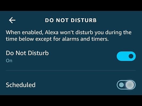 How to turn on do not disturb on your Alexa echo device