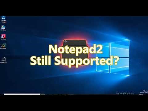 Is Notepad2 still supported on Windows 10 and what are the best alternatives