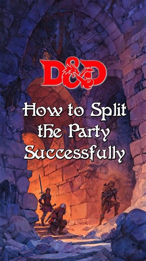 D&D Adventures on Instagram: "How to Split the Party in D&D without Ruining the Game You plan an epic dungeon with multiple paths and various things to do. There are battles to be had, puzzles to do, and you can’t WAIT for your party to do it. But when they get there, they see the multiple paths and what do they say? “Let’s split the party!” It’s the DM’s worst nightmare… but it doesn’t have to be. Let’s learn how to split the party without ruining the game. First, embrace the split and set expe