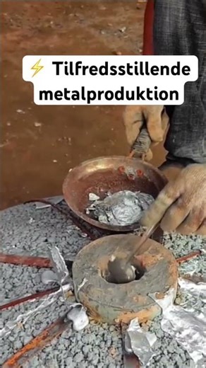 🔥⚙️ Formning af smeltet metal til fantastiske produkter ✨ #SmeltetMetal
