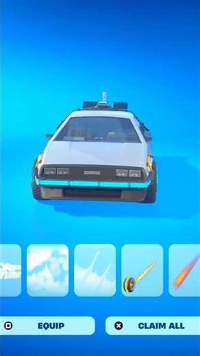 I Got The BACK TO THE FUTURE TIME MACHINE Early! #fortnite #shorts #fyp