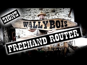 Freehand Routing - WOODEN SIGN - No Jigs