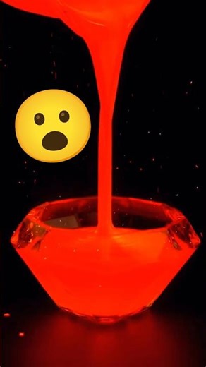 “Making a Glowing Glass Gem from Molten Lava – Satisfying Slow Motion”