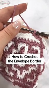 47K views · 344 reactions | 勞 No weaving in ends! 殺 Full tutorial here: https://www.nickishomemadecrafts.com/crochet-envelope-border/ . . . . . #crochettechniques #learncrochet #mosaiccrochet #crochetideas | Crochet Patterns & Tutorials by Nicki's Homemade Crafts | Facebook