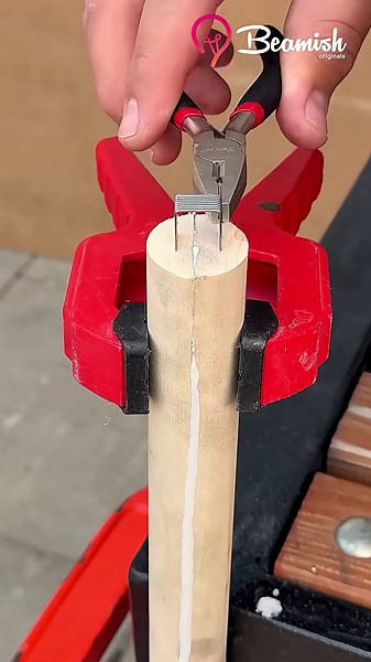 Quick method to fix cracked wood #diy #wood #fixing #trick