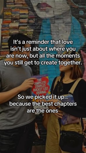 We walked in just looking for a new book… 📚❤️ and walked out with future memories. Finding this couples bucket list journal felt like finding something meant for us. Filled with date ideas, adventures, and little moments that remind you love is about more than just being together—it’s about growing, dreaming, and choosing each other every day. Now we’re not just reading a book. We’re planning memories, one page at a time. ✨ For couples who believe the best chapters are still ahead. #CouplesBuck