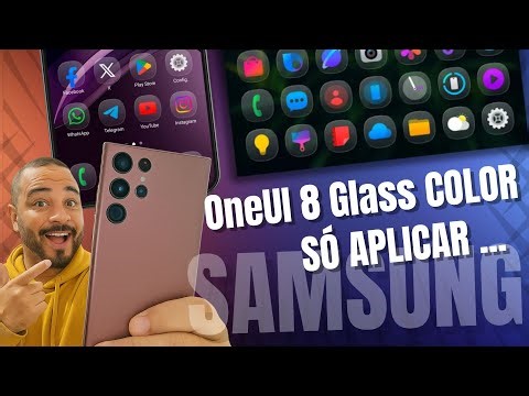 ONEUI 8 GLASS (Color) icon pack for SAMSUNG is released! See how to apply!