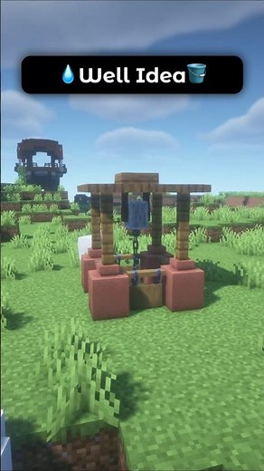 Aesthetic Well Design Idea In Minecraft! 🪣💧