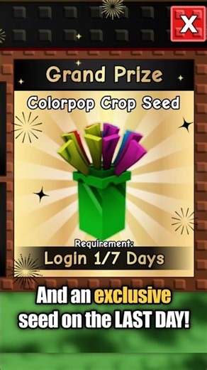 New daily login for Grow a Garden, and it's EASY!! | #roblox #robloxshorts #growagarden