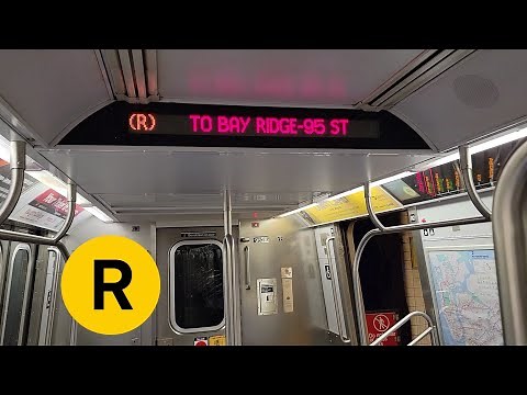 NYCT: R160A (R) Train Full Ride: Forest Hills - 71 Ave - Bay Ridge - 95 St
