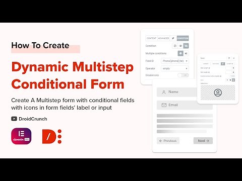 How To Create Dynamic Multistep Form with Conditions Using Elementor & Dynamic Content for Elementor