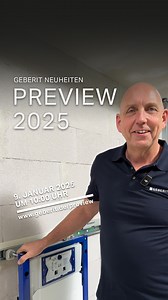 1.6K views · 45 reactions | Erlebe die Geberit Neuheiten Preview 2025. Zusammen mit unserem Highlight, dem neuen Duofix, zeigen wir Dir weitere Neuheiten rund um das Geberit WC-System. Und noch so einiges mehr!  Sei dabei am 09.01. um 10:00 Uhr! ⏰ Erfahre mehr unter www.geberit.de/preview | Geberit | Facebook