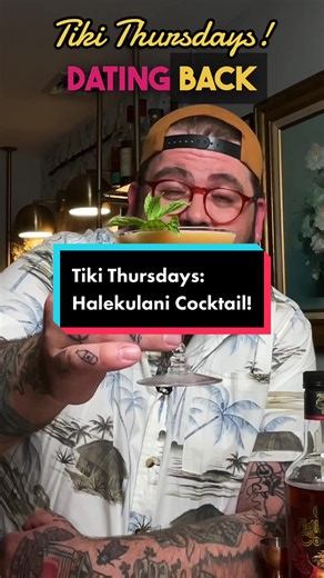 Halekulani Cocktail! “Open the door to paradise” Smuggler’s Cove Recipe book page 61! 1/2 oz Orange Juice 1/2 oz Lemon Juice 1/2 oz Pineapple Juice 1/4 oz Demerara Syrup 1/2 tsp Real Grenadine 1 1/2oz Bourbon (100 proof) 2 Dash of Angostura Bitters #drinkwithwayne #boozeandopinions #drinkwithfriends #cocktailsandfun #bourbon #rum #tikitok #tikithursday #tikithursdays
