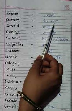 Learn Letter 'C' Vocabulary | Read English Words meaning | Important Vocabulary |