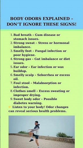 What Your Body Odor Says About Your Health