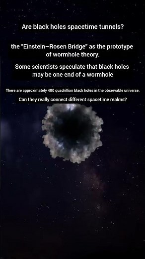 Are Black Holes Portals Through Space and Time?