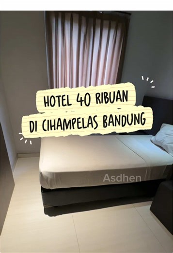 Rekomendasi Hotel Murah 40 Ribuan di Cihampelas Bandung, lokasinya dekat ke Ciwalk dan PVJ, Hotel D’River Guest House, Kamarnya Bersih dan nyaman untuk Staycation. Lokasinya strategis mudah kemana-mana. Dapatkan promo harga diskon lebih murah kalo bookingnya lewat tiktok, dapatkan juga diskon 10% dengan masukin Kode AGDTTID ya caranya klik tag lokasi di video ini, Untuk cara bookingnya gampang ✅klik tag lokasi di video ini ✅pilih tanggal staycation nya ✅pilih tipe room nya ✅klik menu ‘pesan’ ✅na