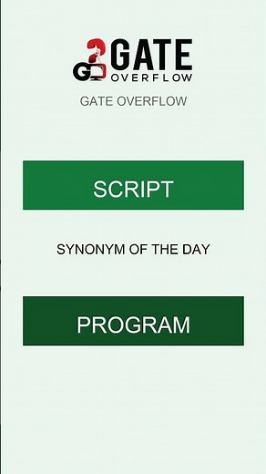 Synonym of the Day: Script = Program 🔗 #Shorts #CS