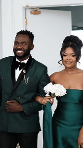 Witness the beautiful wedding procession as a couple walks down the aisle, joined by men in vibrant green suits. Their hearts overflow with joy as they celebrate God's goodness through uplifting song. A truly special moment! #WeddingProcession #GodsLove #Celebration #GreenSuits #JoyfulMoments | Benprorecords