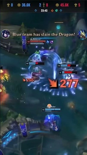 Deokdam Aphelios R 1 billion damage GEN collapsed #leagueoflegends