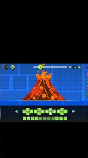 making volcano design first... #geometrydash #decoration #levels #gd