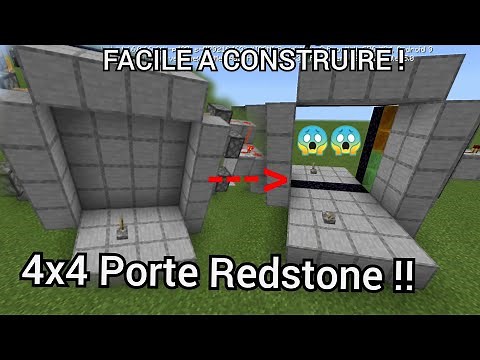 PORTE 4x4 EN REDSTONE ULTRA SIMPLE A CONSTRUIRE ! Tuto Redstone Minecraft Bedrock Edition Fr #Ep21