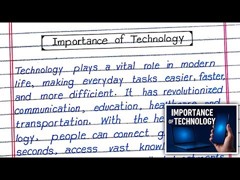 Essay on Importance of Technology in English | Essay on Technology