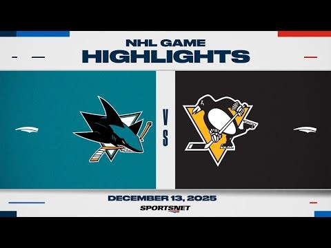 NHL Highlights | Sharks vs. Penguins - December 13, 2025