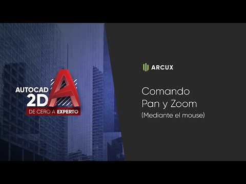 Comando Pan y Zoom mediante el mouse en Autocad 2D | Curso de AutoCAD 2D #14