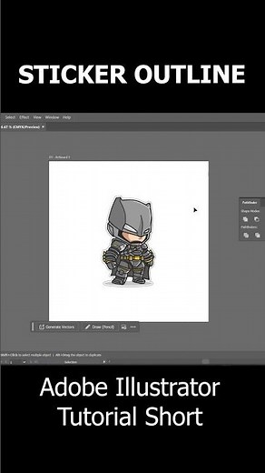 Adobe ILLUSTRATOR - How to create "STICKER OUTLINE" in adobe illustrator