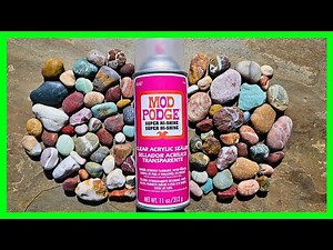 Make Rocks Shine Like Wet Instantly – Mod Podge Trick!