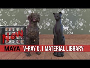 How to use New pre-made materials from Vray 5.1 Material Library Browser in Maya
