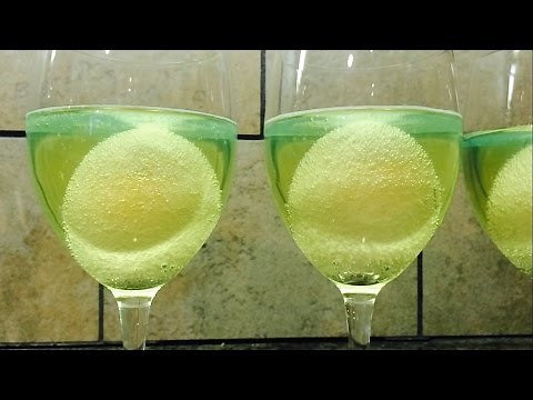 Eggs in UV Vinegar - Glowing Rubber Egg [KTFG 301]