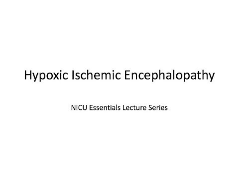 Hypoxic Ischemic Encephalopathy (HIE)