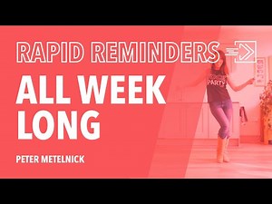 'All Week Long (7 Nights to Rock)' Line Dance Rapid Reminder