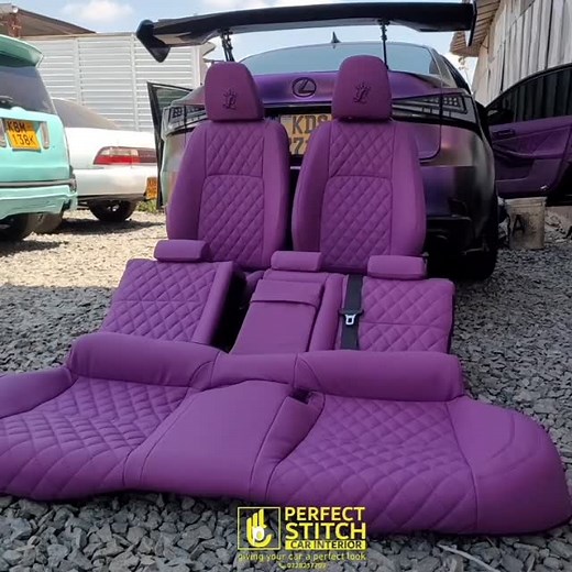 Purple is the new look 💜 ...#perfectstitchcarinterior #perfection #leather #laxurycars #carpimp #stitching | Perfect stitch car interior