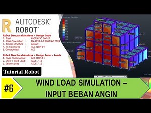 Robot Structural Analysis #6 Input Beban Angin ~ Wind Load Simulation