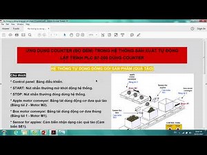 PLC Siemens S7-200 Tutorial - Counting Apples (Đếm táo)