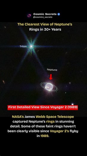 The Clearest View of Neptune’s Rings in 30+ Years 😳🪐 #short #shorts #viral #trending #viralvideo