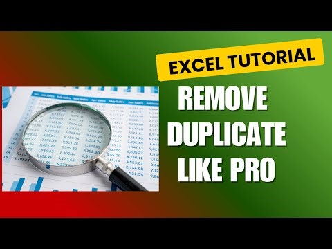 Remove Duplicates in Excel Like a Pro | 6 Easy & Powerful Methods #excel #excelfunction