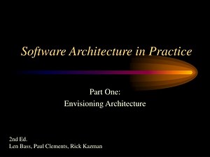 Software Architecture in Practice - SlideServe