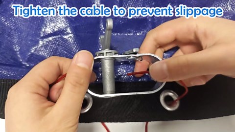 15FT Round Winter Pool Cover 500D Extra Thick Above Ground Pool Cover Above Ground Pool Protection with Winch and Cable Royal Blue