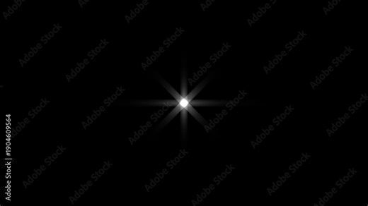 Retro vector starburst animation featuring bright twinkling white stars and glowing glitter motion trails, sparkling festive night sky overlay with seamless looping shine effects in high-quality 4K.