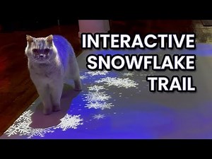 How to make an interactive snowflake trail floor
