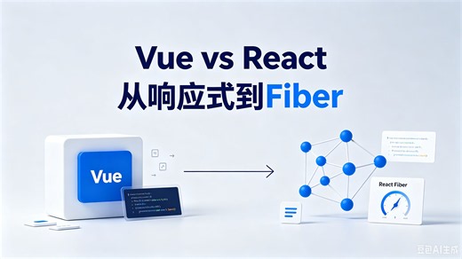 Vue vs React 底层全拆解！从响应式到Fiber，看完再也不纠结选型