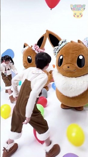 Pokémon Shorts - Let's play with Eevee! PART 2 - #PokemonFunVideo #PokemonKidsTV​