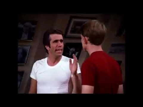 Fonzie Gives Richie Advice On Being Tough Happy Days