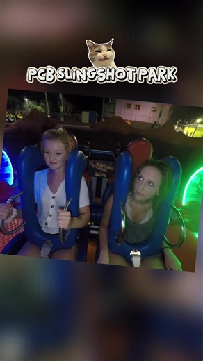 Anna and Lacey's Thrilling Slingshot Ride Experience
