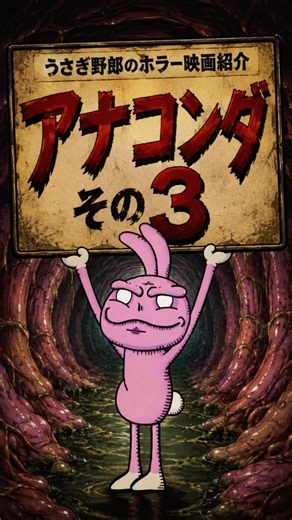 うさぎ野郎のホラー映画紹介「アナコンダその3」 #ホラー映画 #漫画 #ホラー