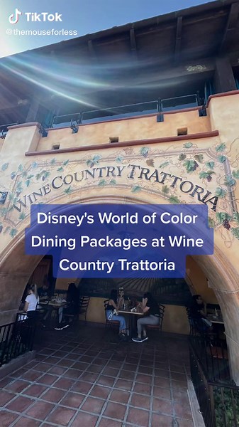 Experience the World of Color Dining Package at Wine Country Trattoria